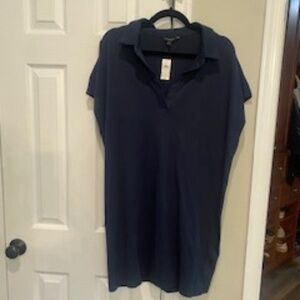 Navy T-Shirt Dress- Banana Republic